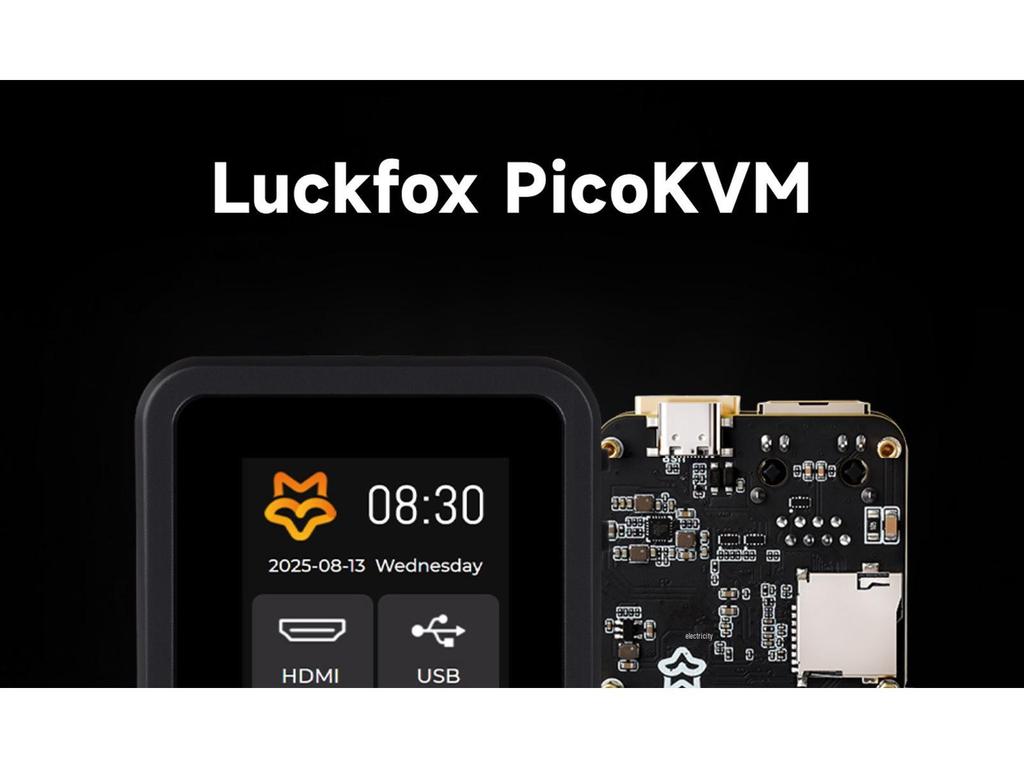 Luckfox PicoKVM 8GB Remote Desktop Tool for Wireless Industrial Computer Control