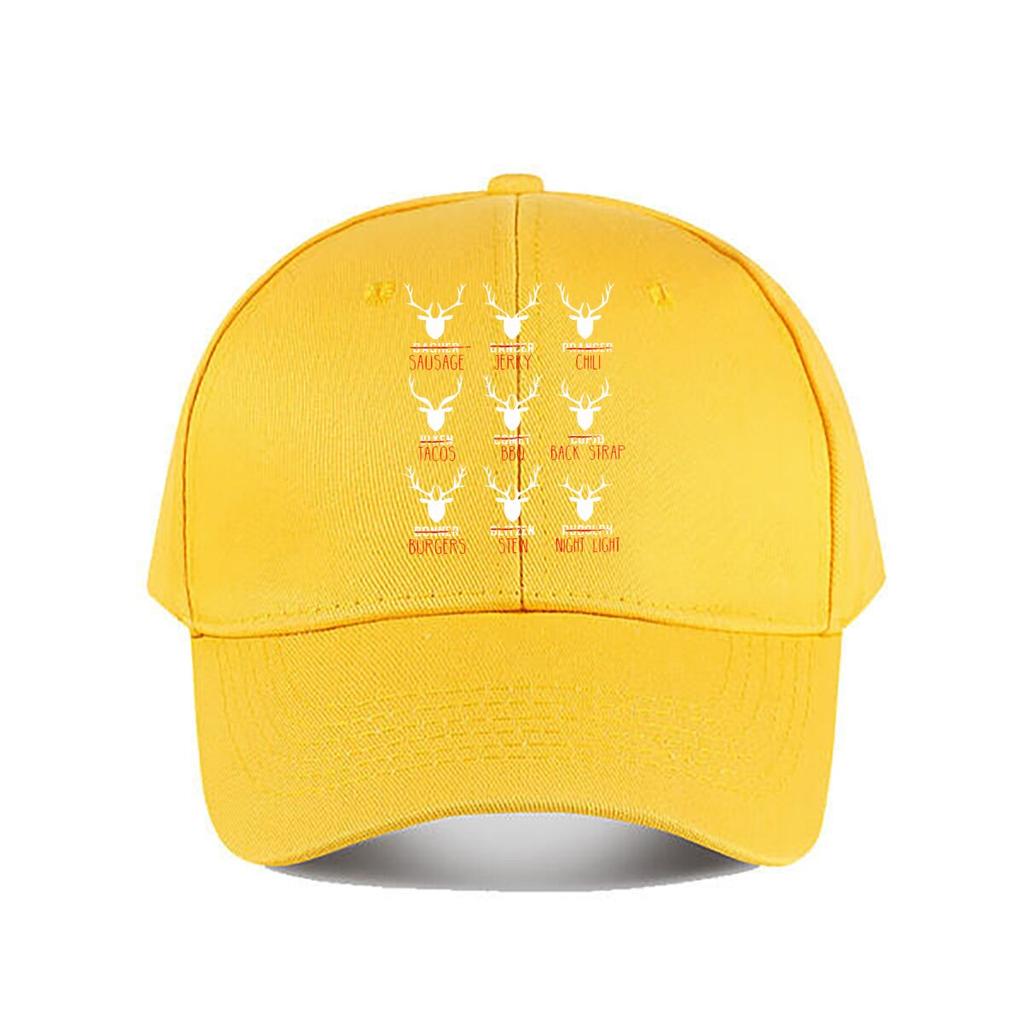 Funny Reindeer Food Christmas Baseball Cap Fashion Unisex Sunhat Womens Outdoor Sports
