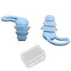1 Paire Bouchons d'Oreilles en Silicone Réduction du Bruit Lavables Imperméables Doux Réutilisables Protection Auditive Concerts Travail Étude Sommeil Bouchons d'Oreilles Silencieux