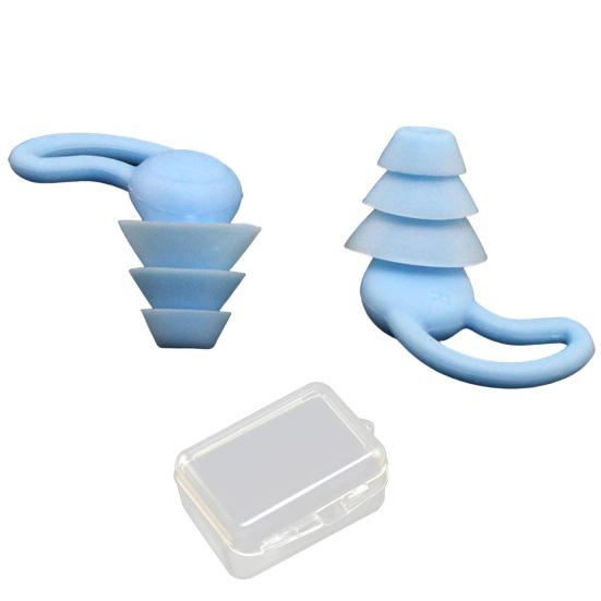 1 Paire Bouchons d'Oreilles en Silicone Réduction du Bruit Lavables Imperméables Doux Réutilisables Protection Auditive Concerts Travail Étude Sommeil Bouchons d'Oreilles Silencieux