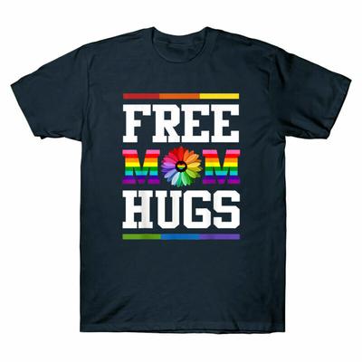 Lgbt Shirts Festival Rainbow Mom Tshirt Pride Unisex Free Equality Hugs Sunflower