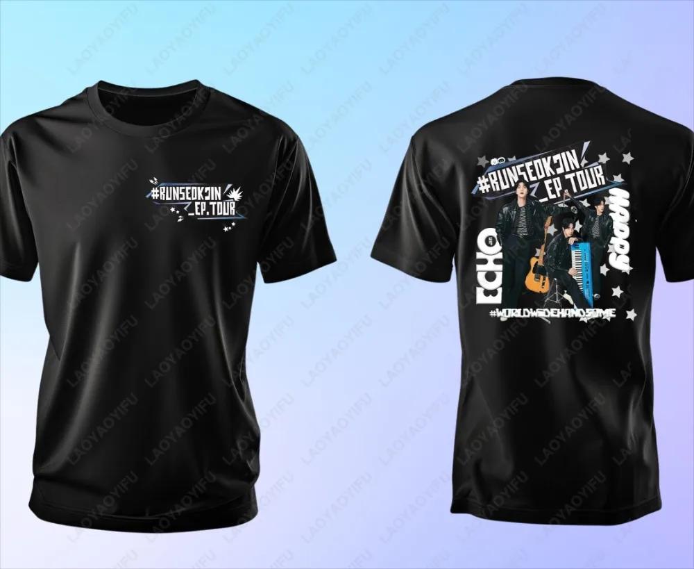 2025 Run Seokjin Tour Jin Cotton Tshirt Concert Worldwide Handsome Men Women Army tees Trend Cool Casual Fashion Adult Tops Gift