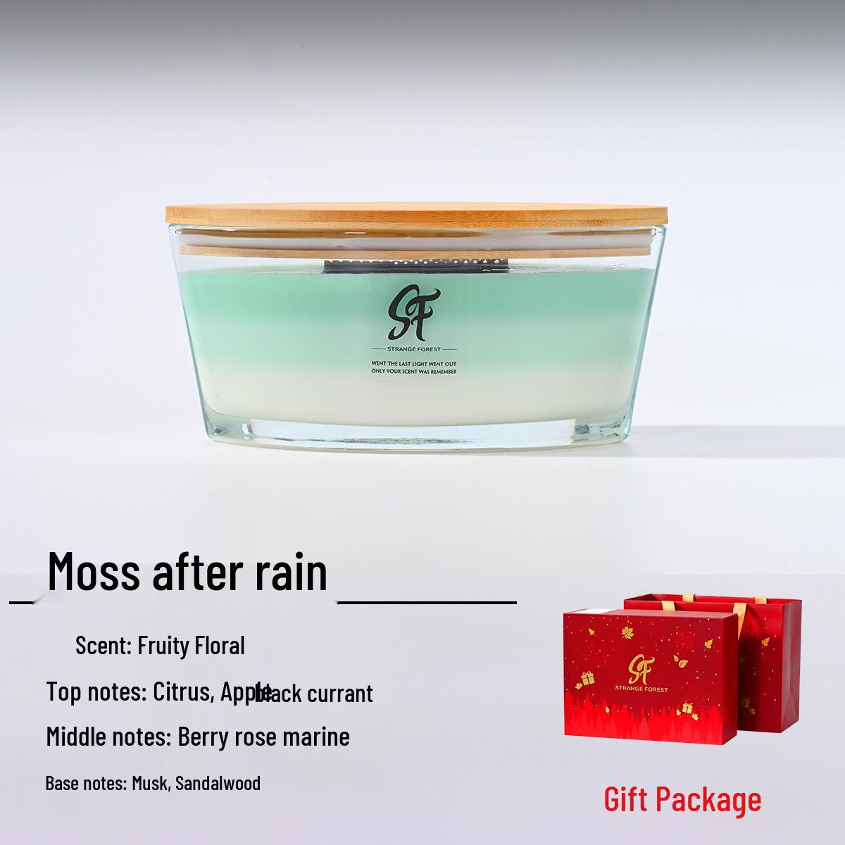 White Noise Scented Candle Set: Engravable Ship-Shaped Birthday Gift with Wooden Wick and Luxurious Aroma