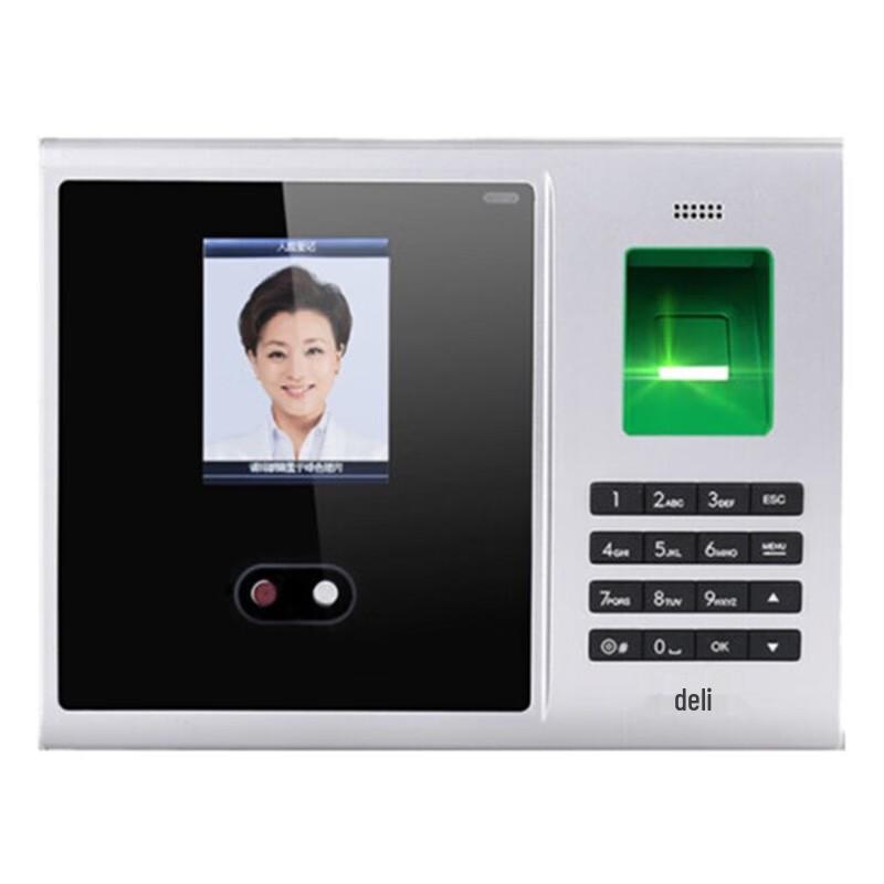 Deli 3749 Color Screen Facial & Fingerprint Attendance Machine CN plug (adapter included)