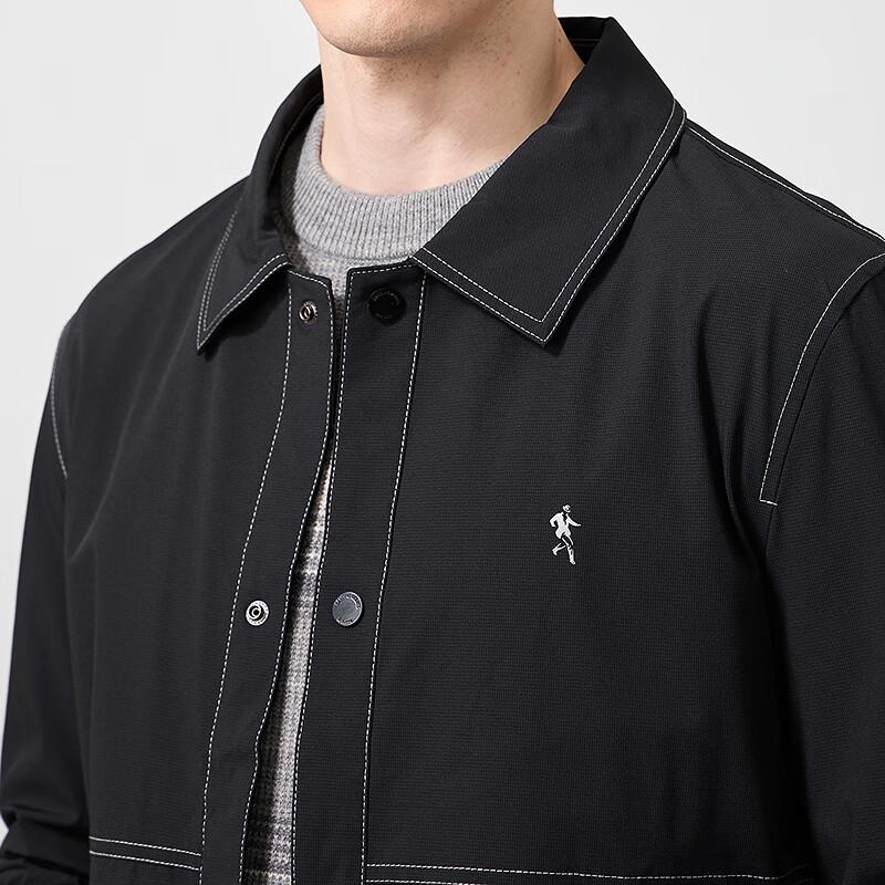 Dancing with Wolves Men's Ultrasonic Lined Lapel Commuter Jacket