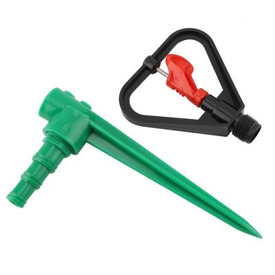 1/2inch Plastic Lawn Garden Sprinkler 360 Degree Water Spray Irrigation Drippers Stake