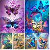 5D DIY Resin Diamond Painting Colorful Butterfly Full Mosaic Embroidery Cartoon Cross Stitch Set Home Decor