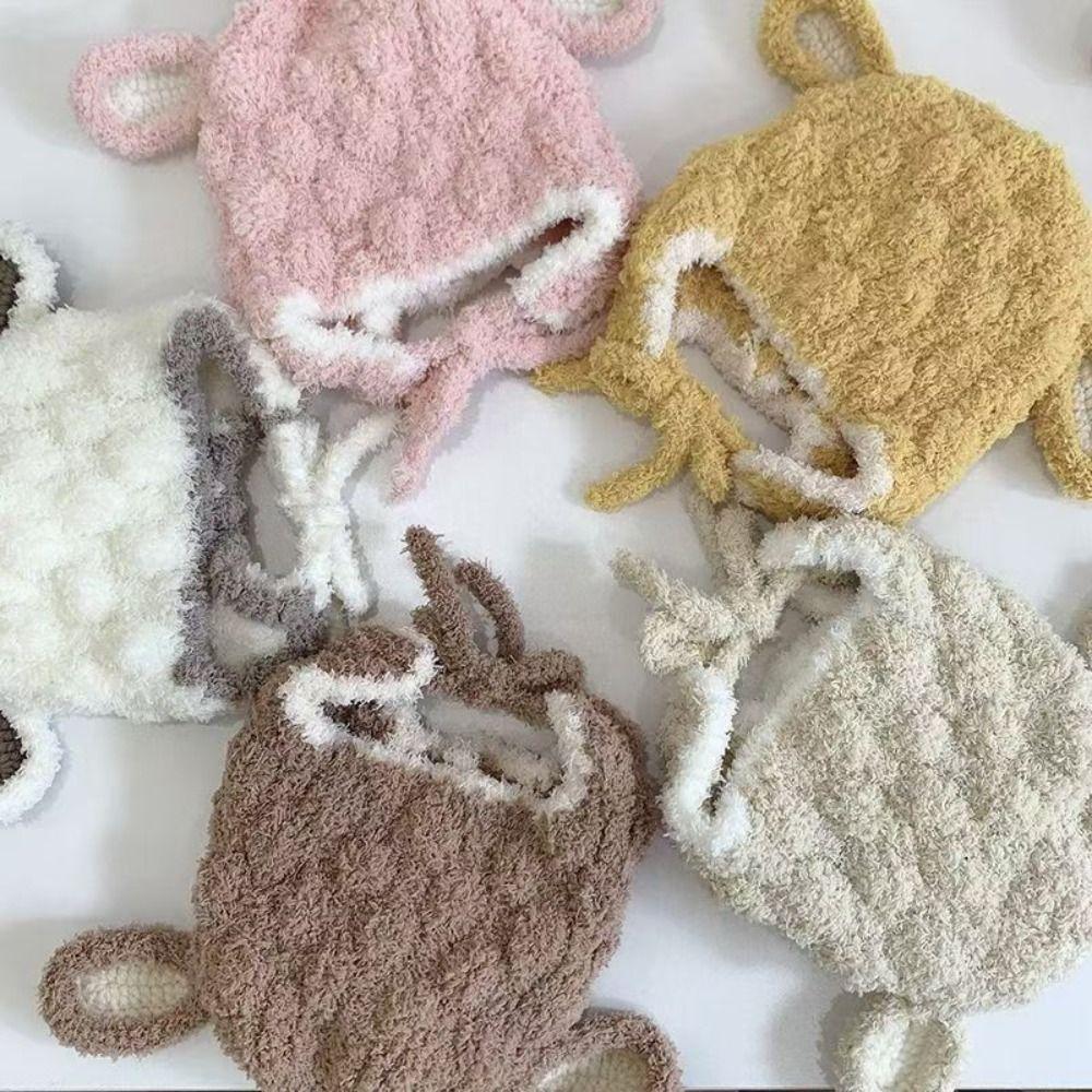 Plush Baby Beanie Cap Ear Protection Plush Hat Cute Winter Toddler Hat Winter
