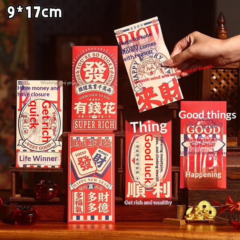 6Pcs Cute Goat Year Red Envelopes For 2027 New Year Spring Festival Red Packet Cartoon Sheep Pattern Lucky Money Packets