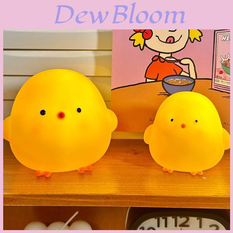 Cute Cartoon Yellow Chicken Night Light For Kids Creative Bedroom Bedside Lamp Wholesale