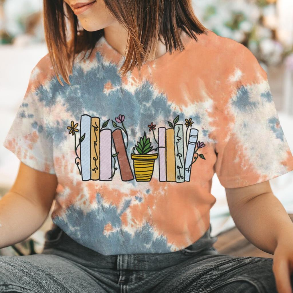 Women Clothes WGTD Fashion Lady Short Sleeve Print Tops O-neck Tees Female Summer Tshirt Graphic T-Shirt