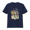 Mason Jar Wildflowers 5 Different Designs Ladies T Shirt Small 2xl 4 Colours Vintage Washed Casual Breathable Slightly Homme