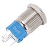 2pcs 16mm Reset Momentary Push Button Switch Flat Round 5 Pin with LED and Digit 1