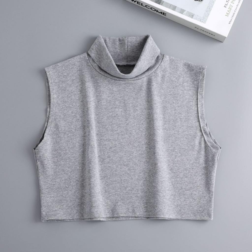 Womens Autumn Turtlneck Shirt Fake Collars for Sweater Half Shirt Warm Detachable False Collar Neck Accessories
