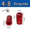 Burgundy/Sky Blue/Royal Blue Aluminum Alloy Colored Coupling Length:25mm Specification:3~10 Full Series Rigid Coupling Set Screw