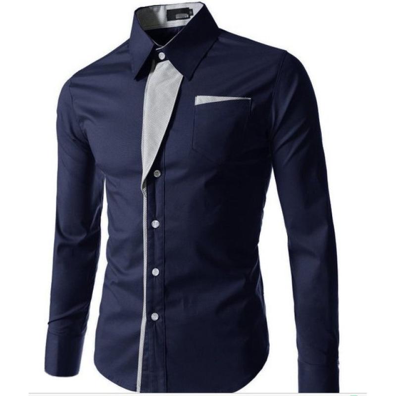 Men's Plus Size Shirt Business Long Sleeve Shirt Breathable Casual Shirt