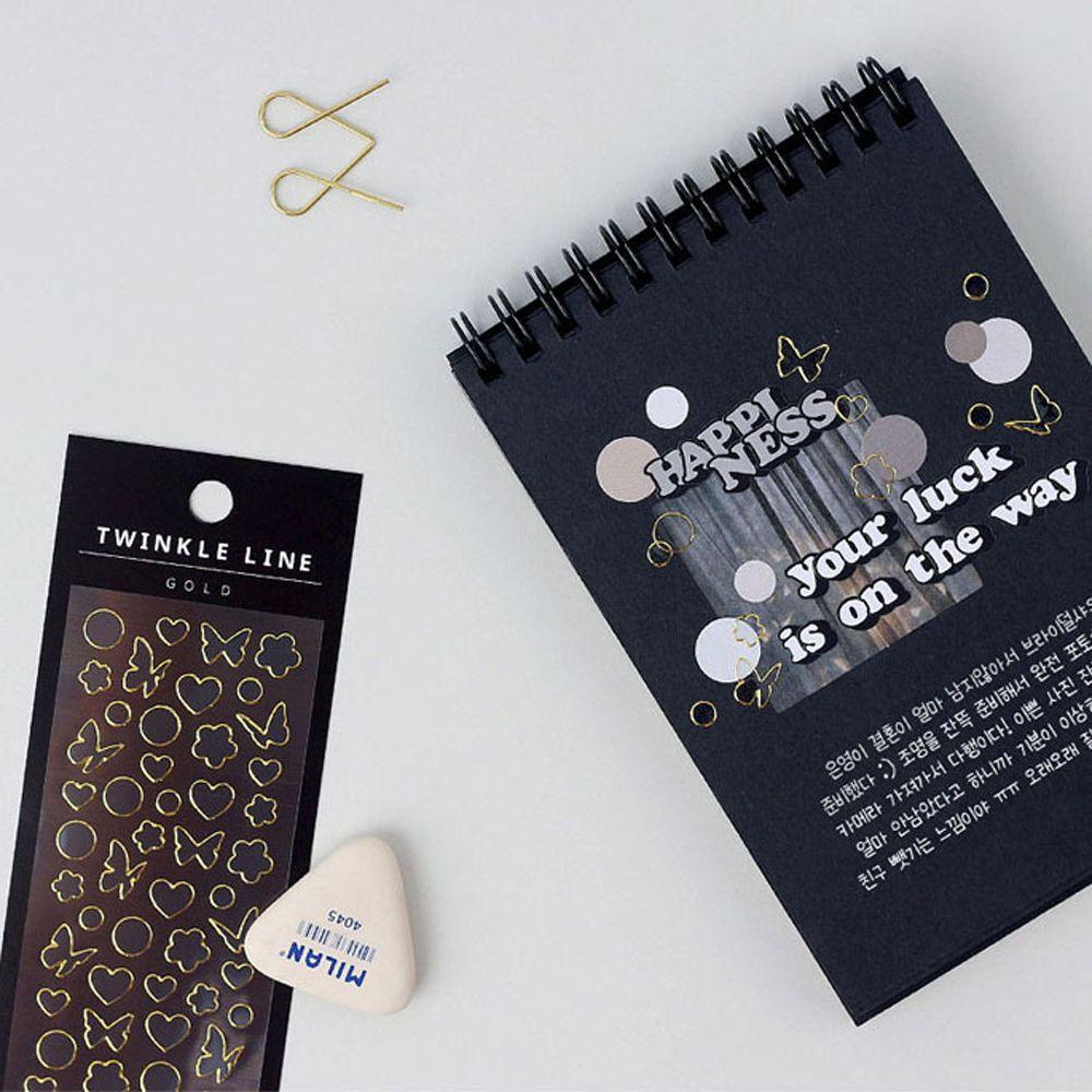 Decoration Stickers Transparent Bronzing Stickers Stars Moon Fantasy Series PVC Laser Stickers