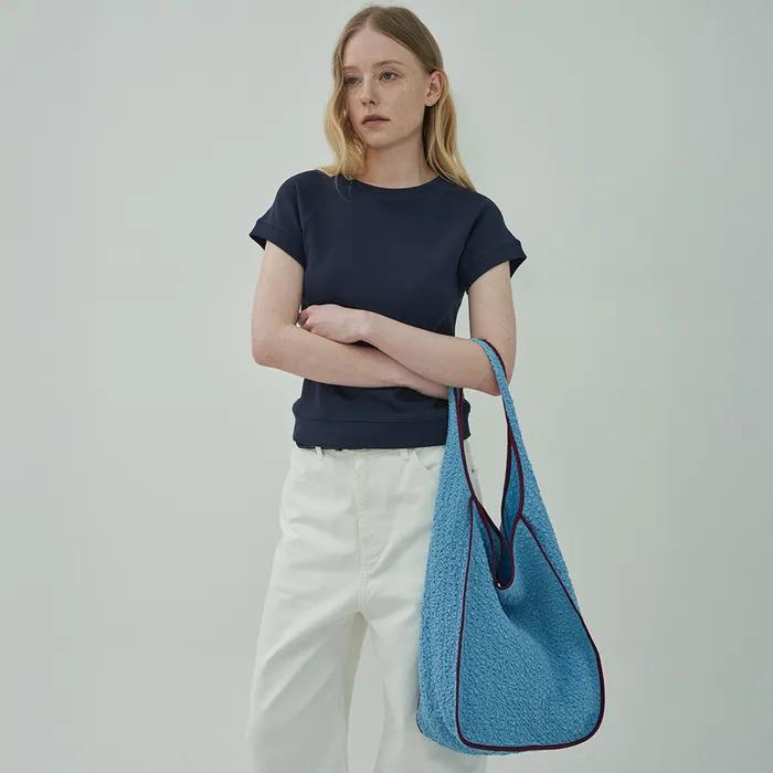 Embossed Eco Bag - Blue