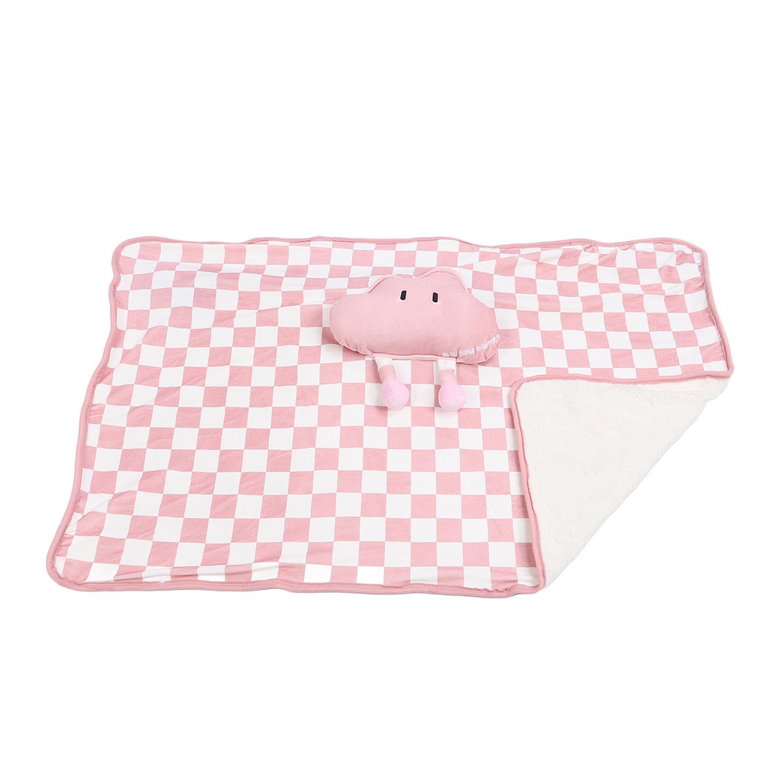 

Плед-одеяло с карманом для рук с подогревом, многофункциональное портативное электрическое одеяло с питанием от USB розовый