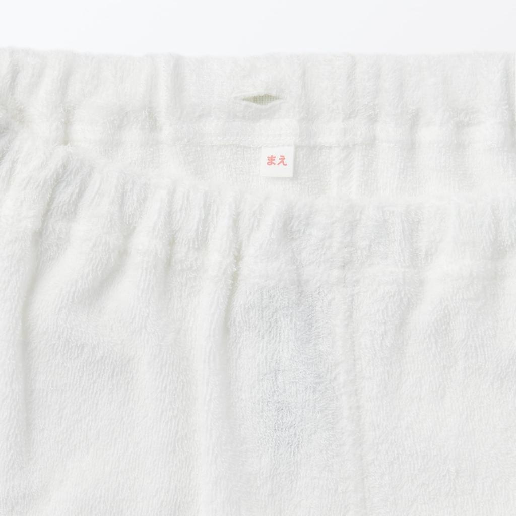 MUJI Kids Wearable Handtuch Pile Kurzarm Room Wear Set Unisex Kinder FE0HOA4S Weiß Kinder Doppelseitig 120-130