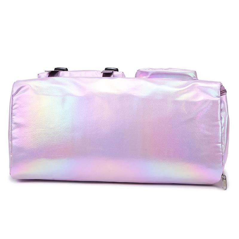 Large Capacity Women'S Nylon Travel Duffel Bag Dazzling Colorful Sports Fitness Bag Very Suitable for Outdoor Sports Travel  Fitness Yoga