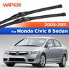 For Honda Civic 8 Sedan 2005-2011 2006 2007 2008 2009 2010 Wiper Front Wiper Blades Windshield Windscreen Window Brush 26"+23"