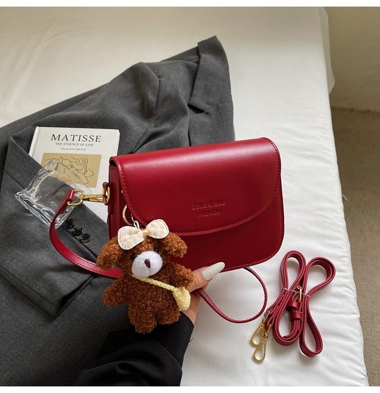 High-end fashion small bag women's 2025 new retro simple small square bag niche design single shoulder messenger bag tide