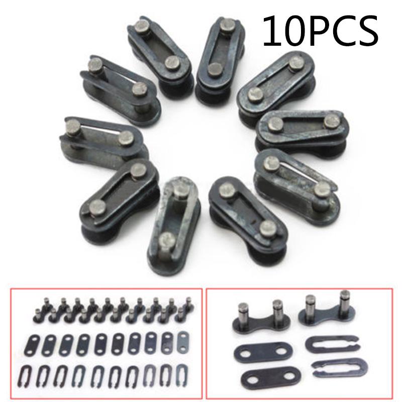 Steel Chain Joint Links 1/2 X 1/8 Black Replacement