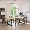VidaXL Dining Table Legs V-Shape 2 Pcs Black 90 X (72-73,3) Cm Steel 4012576