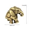 Messing Heimdekoration Handwerk Sammlung Miniaturen Tierstatue Elefantenfiguren Schreibtischornament