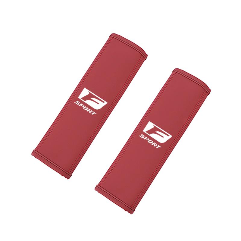 KM8 Car keychain/Leather Car Seat Belt Cushion Safety Belt Shoulder Pad Accessories For Lexus F SPORT ES RX NX LS UX LM LX GX LC RZ.