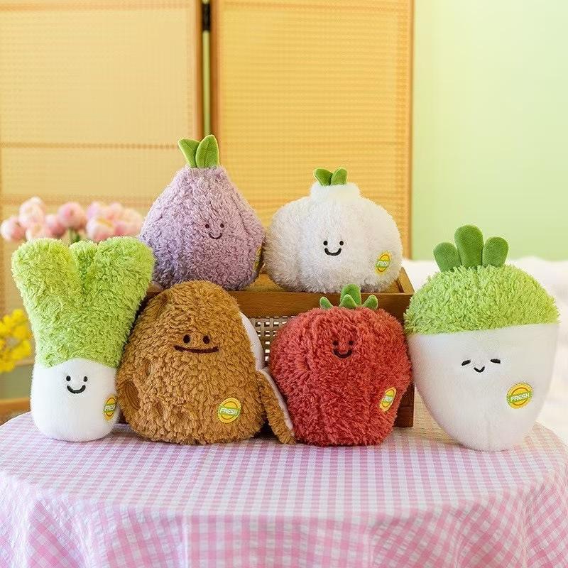 Fruit doll cute vegetable doll plush toy grab machine doll company wedding throw gift