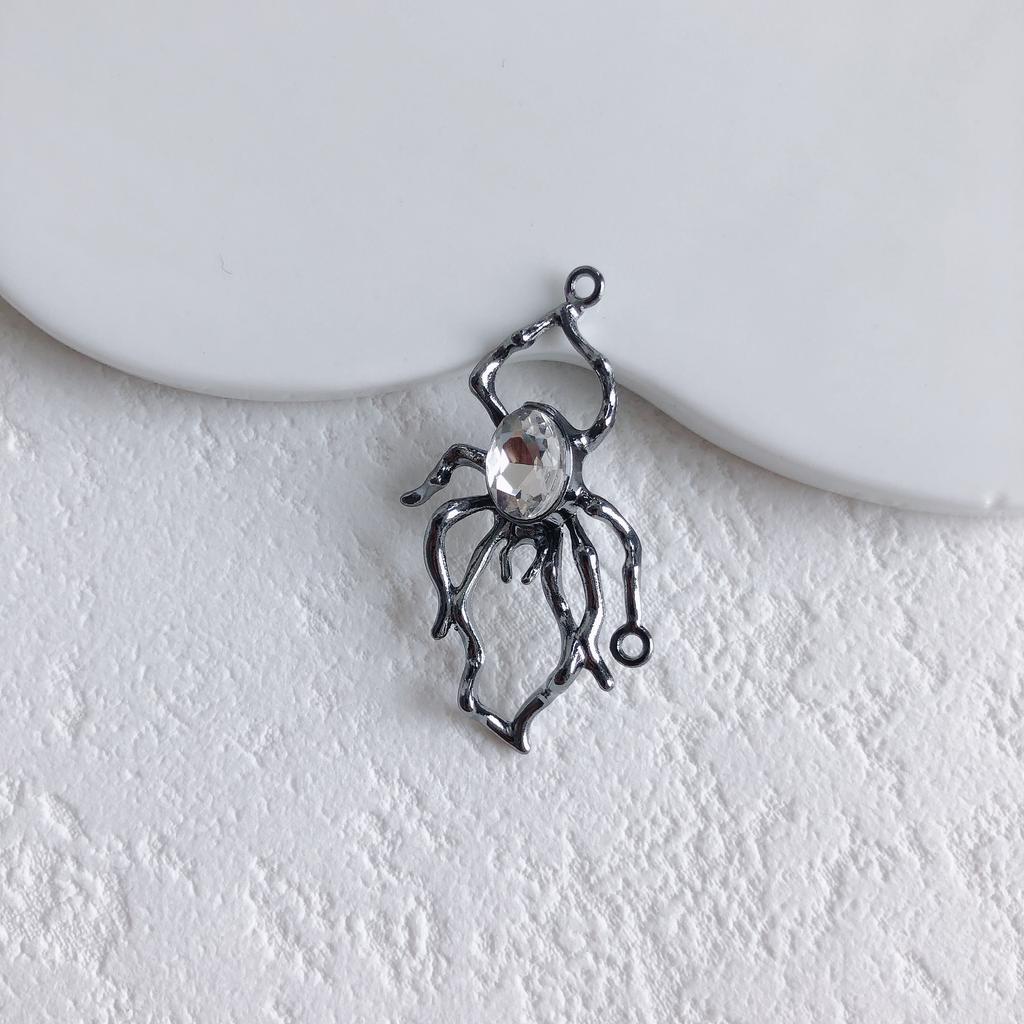 2pcs Alloy Pendants Spider Shape Colorful Unique Style Single Hole Pendants for Jewelry Making DIY Handmade Supplies Accessories