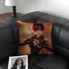 S-Stellar Bladee Game Cushion Cover Natural Linen Organic Fabric Double-Sided Printing Sofa Home Decor Gift Pillow Case