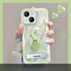 Geeignet für Apple 15 Handyhülle Sommer Iphone14plus Ballon Bär Ständer Armband 13 Federgarn 12 High-End