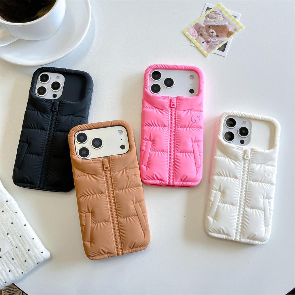 3D Cartoon Little Bear Anti-Fall Phone Case for iPhone 14/13/Apple PRO MAX