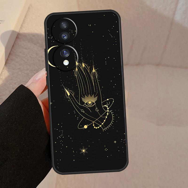 Fortune Telling Moon Stars Hands Art For Honor Magic V5 5 6 7 Pro Case For Honor X9a X9b X9c X8a X8b 50 70 90 200 400 Lite Cover