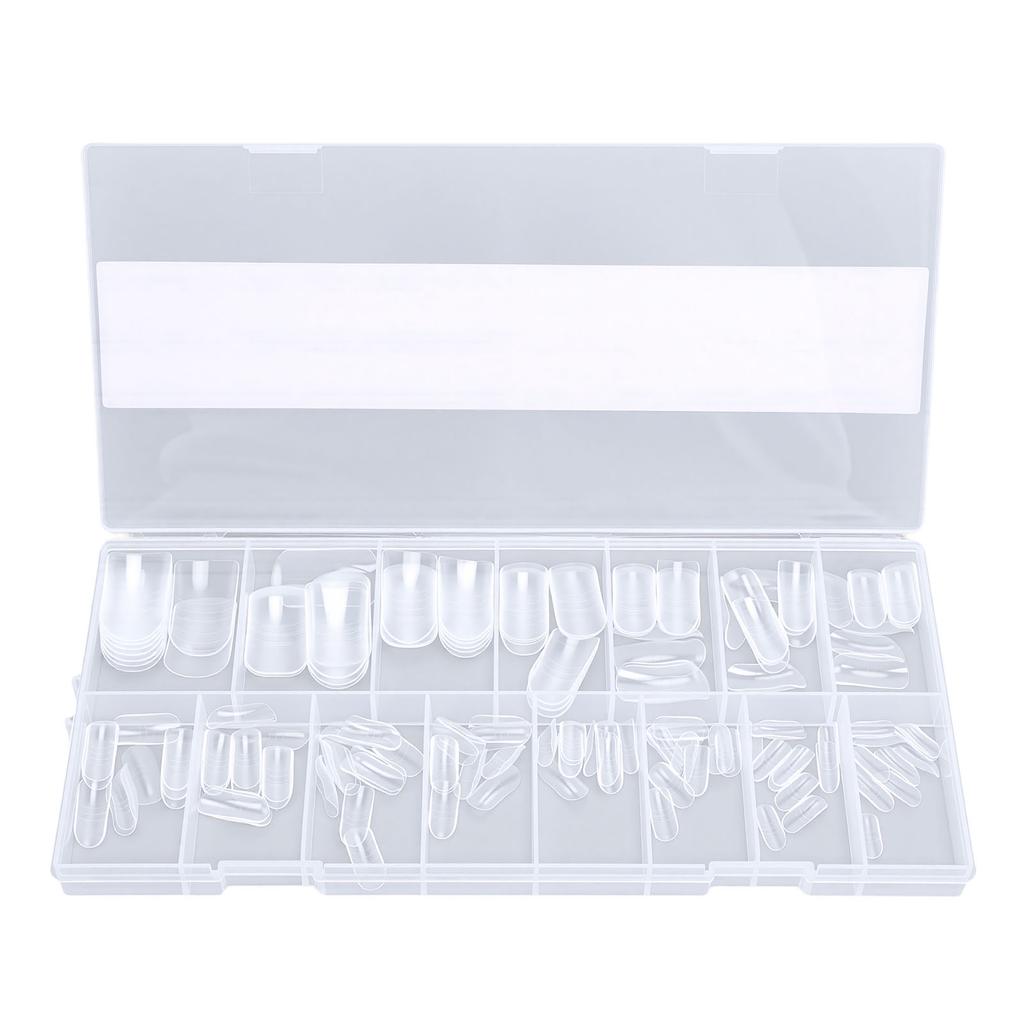 150 Pcs Toenail Forms Full Cover Clear Toenail Extension Full Cover Tips for Manicure   At Home