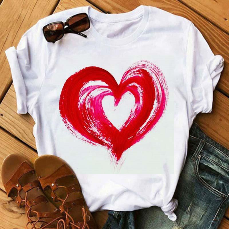 Dámské tričko s potiskem a krátkým rukávem, dámské oblečení