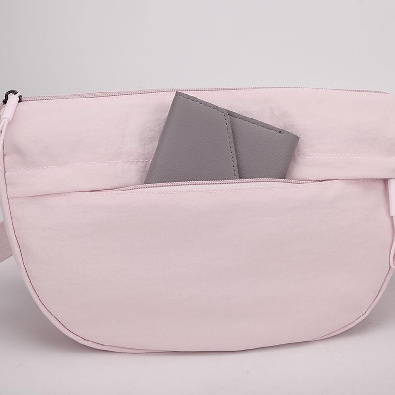 Neue Nylon Umhängetaschen Große Kapazität Koreanische Vereinfachte Schultertasche Leichtgewichtige Einfarbige Knödeltasche Reise