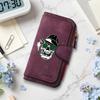 Gothic Skull Pattern Long Wallet Cool Men Women Casual Multi Card Slot Portable Purse 