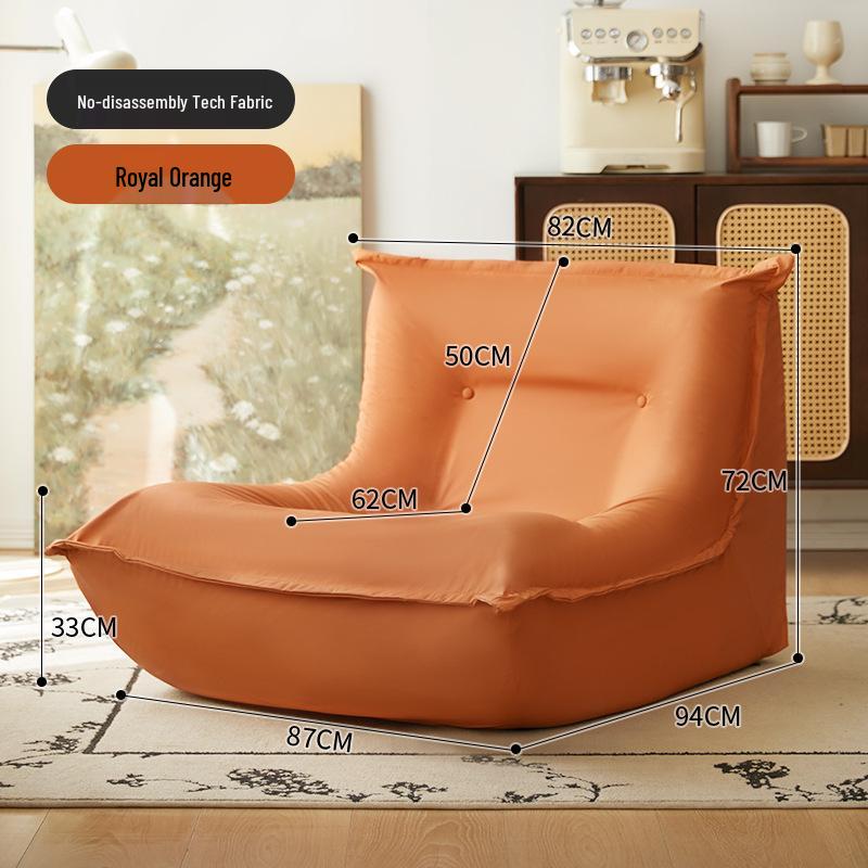 Lazy Caterpillar Beanbag Sofa: Tatami Recliner for Bedroom, Balcony, and Living Room Leisure.