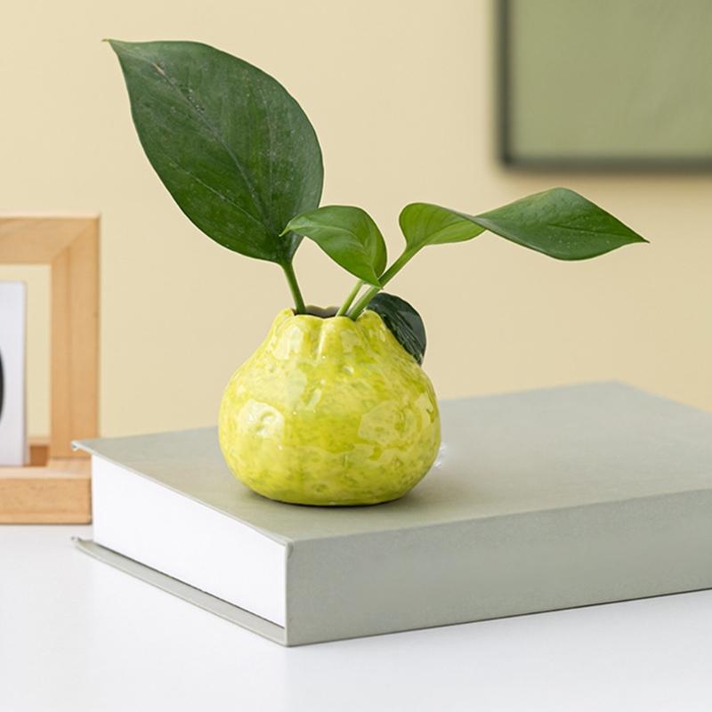 Einzigartige Keramik-Duftflasche mit Frucht-Design und dekorative Vasen für Schlafzimmer oder Büro