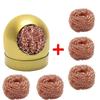 Lötkolbenspitzenreiniger-Kugel mit Ständer - Netzfilter Hochtemperatur-Entlöt- und Zinnentfernungswerkzeug zum Schweißen