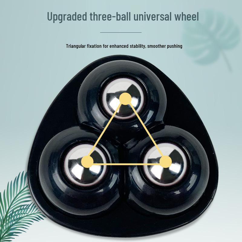 Universal Silent 360° Swivel Casters - Wear-Resistant Load-Bearing Wheel Set for Furniture