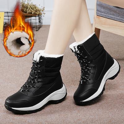 Women Boots Snow 2025 Trend Shoes Woman Lace-Up Ladies Shoes Fashion Ankle Boots Warm Platform Botas Mujer Winter Ladies Boots