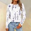 Women's Loose Casual Casual Long Sleeve Round Neck Collar Solid Color T-Shirt Top