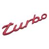 3D Metal Turbo Letters Rear Trunk Front Grille Hood Emblem Badge Sticker Universal For Mazda Hyundai BMW Honda KIA Mitsubishi Wcgvh11