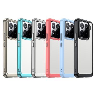 Para Capa Xiaomi 15 Pro Para Xiaomi 12T 13T 14T 13 14 15 Pro 5G Capa Colorida Borda Macia Silicone Transparente À Prova de Choque Bumper