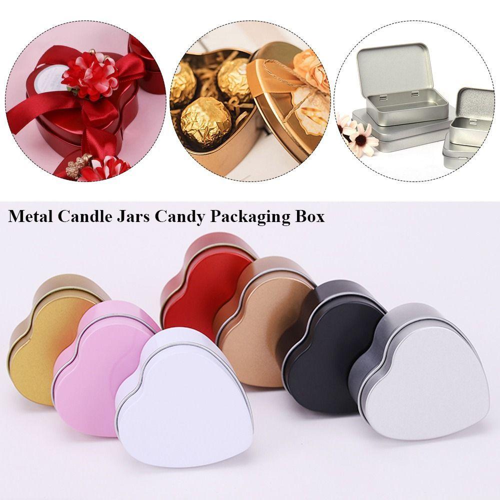 1Pc Refillable Tea Cans Metal Box Aluminum Tin Jar Nail Candle Cosmetic Container Candy Packaging Lid Storage Box for Cream Balm